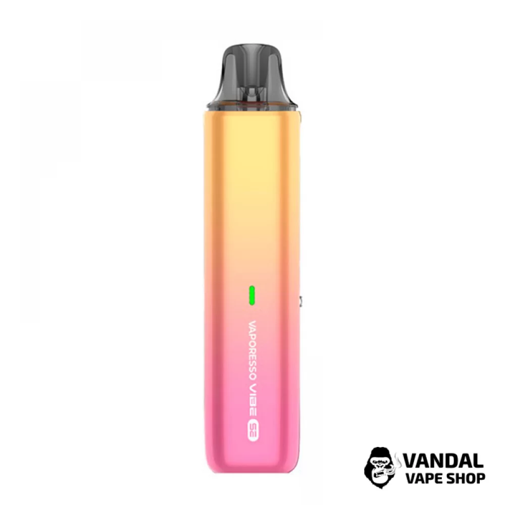Vaporesso Vibe SE - в жёлто-розовом цвете с градиентом