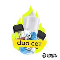 Комбинация Duo XROS №1: Картридж XROS Pod 0.6 Ом, 3 мл + Картридж Vaporesso XROS Mini 0.8 Ом, 3 мл + Hype Orbit 30 мл 50 мг