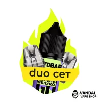 Комбинация OXVA Duo XLIM №3: Картридж OXVA XLIM V3 Top Fill 0.8 Ом + Картридж OXVA XLIM V3 Top Fill 0.8 Ом, 3.0 мл + Octobar Go Зеленое яблоко 30 мл 60 мг