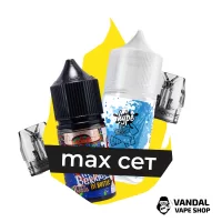 Комбинация MAX VMATE №1: Картридж Voopoo VMATE V3 0.7 Ом + Картридж Voopoo VMATE V3 1.0 Ом + Hype Orbit 30 мл 50 мг + In Bottle Puzzle Mixed Berries 30 мл 50 мг