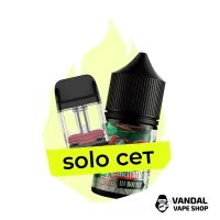 Комбинация Solo XROS №2: Картридж Vaporesso XROS Mini 0.8 Ом, 3 мл + InBottle Puzzle Spearmint 30 мл 50 мг