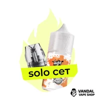 Комбинация Solo VMATE №1: Картридж Voopoo VMATE V3 (Top Fill) 0.7 Ом, 3 мл + Hype Mandarin 30 мл 50 мг