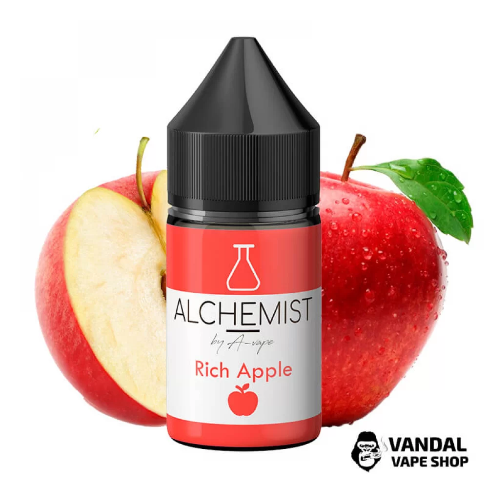 Рідина Alchemist Salt - 30 мл 50 мг на сольовому нікотині зі смаком яблука