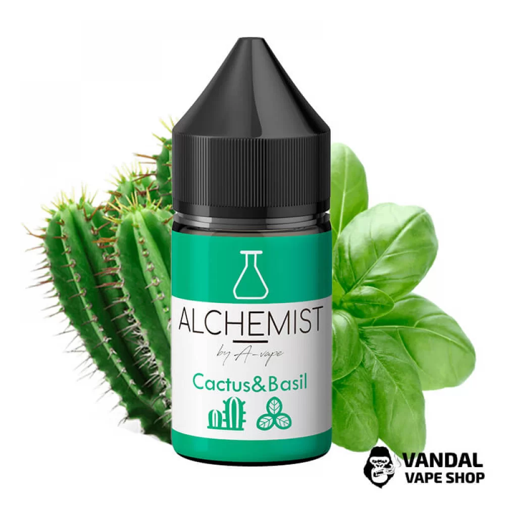 Жидкость Alchemist Salt – 30 мл 50 мг на солевом никотине со вкусом кактуса и базилика