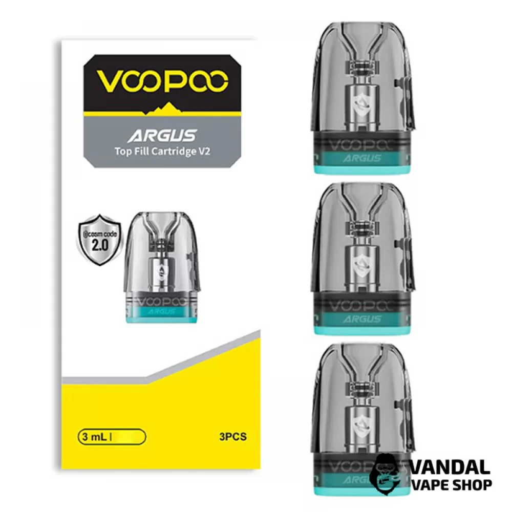 Картридж Voopoo Argus Top Fill V2 - 1.0 Ом 3 мл Картридж Voopoo Argus Top Fill V2 - 1.0 Ом 3 мл
