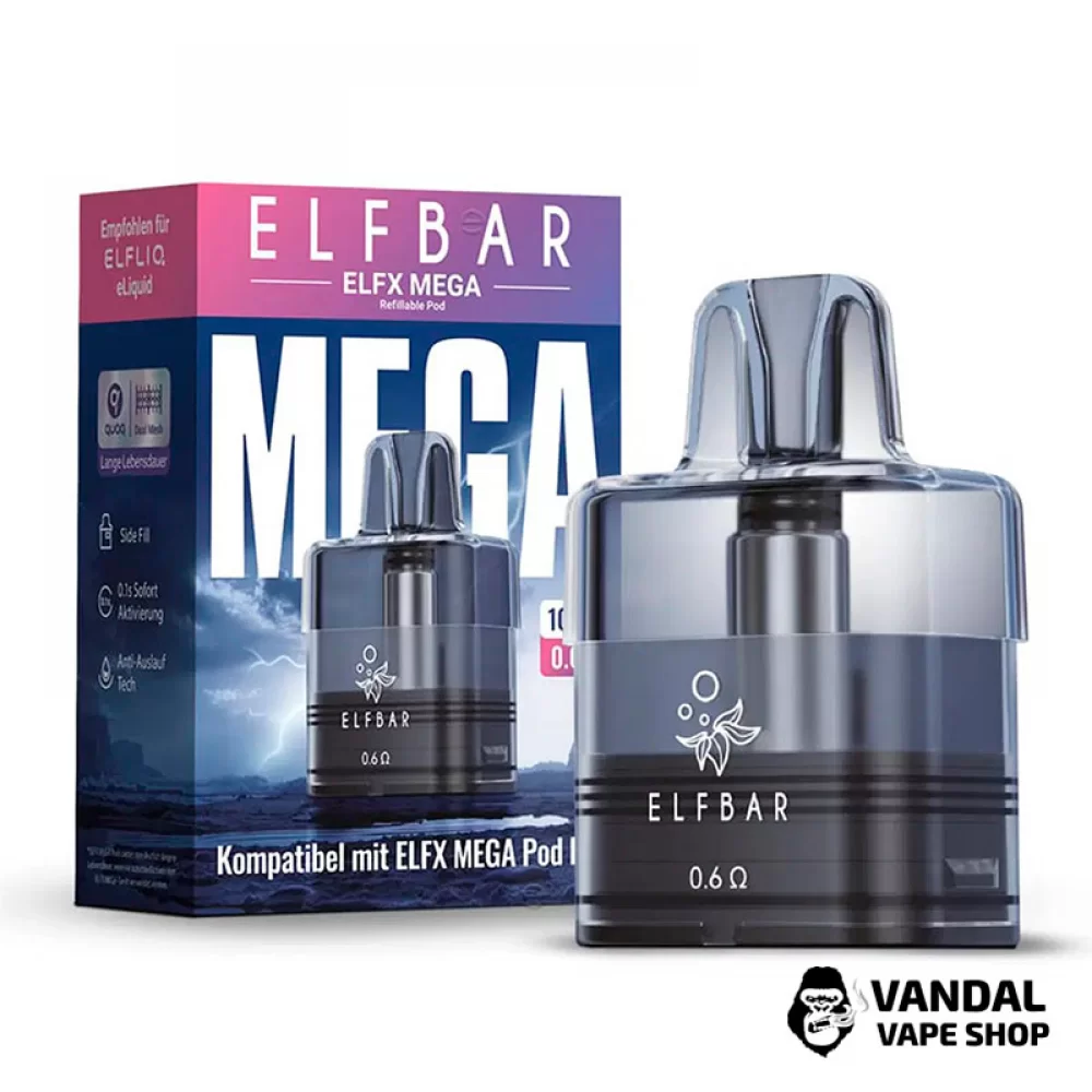 Змінний картридж Elf Bar ELFX Mega XL 0.6 Ом Змінний картридж Elf Bar ELFX Mega XL 0.6 Ом