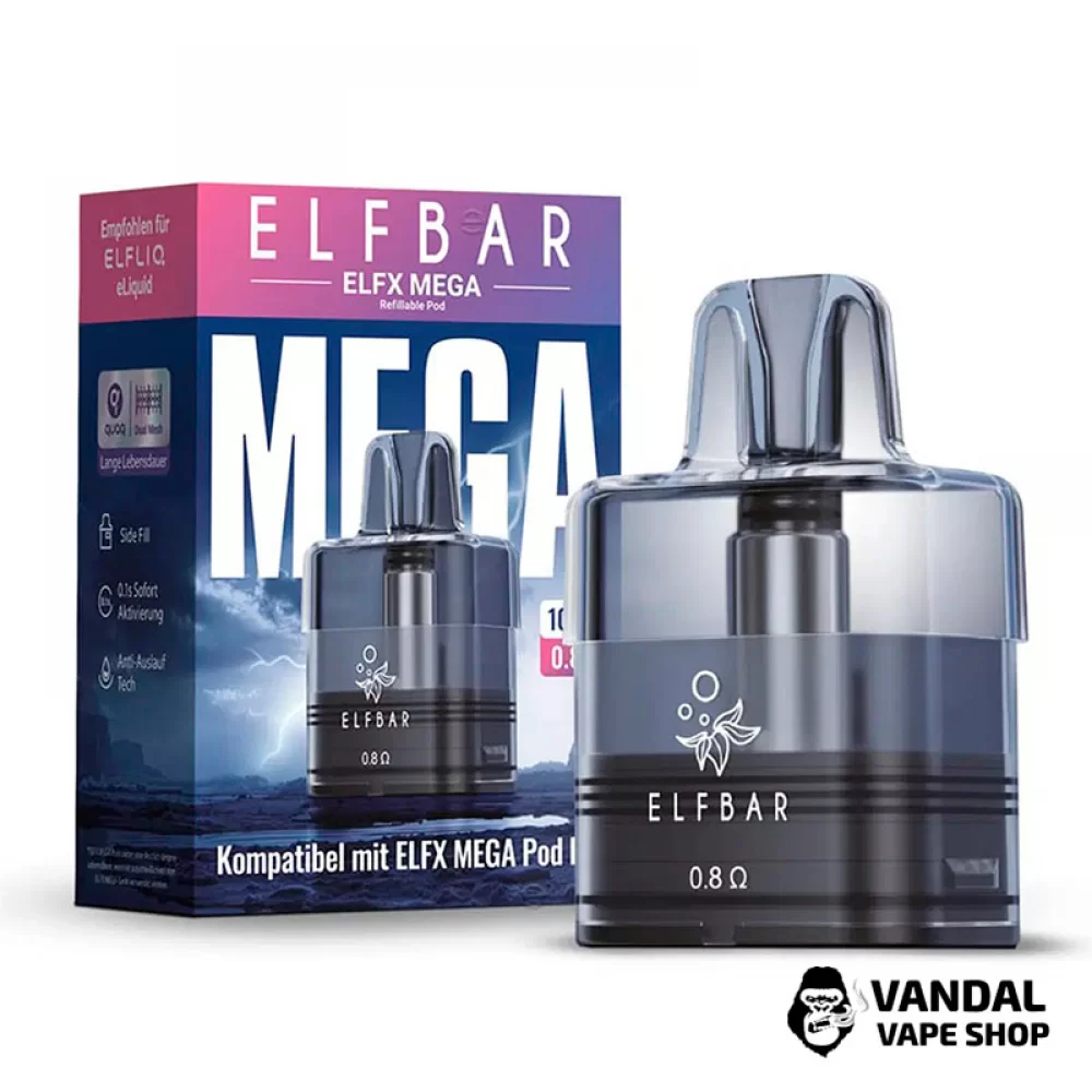 Змінний картридж Elf Bar ELFX Mega XL 0.8 Ом Змінний картридж Elf Bar ELFX Mega XL 0.8 Ом