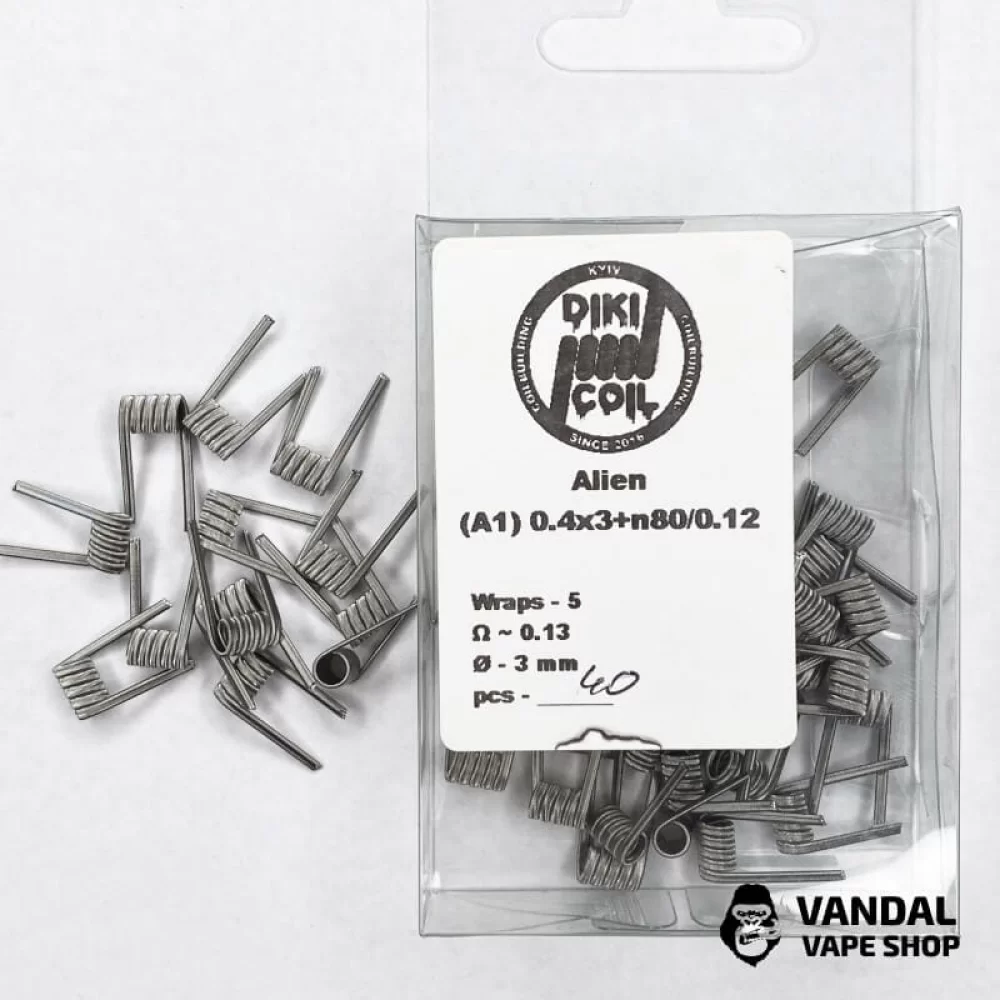 Спираль Alien 0.13 Ohm (A1) 0.4x3+n80/0.12