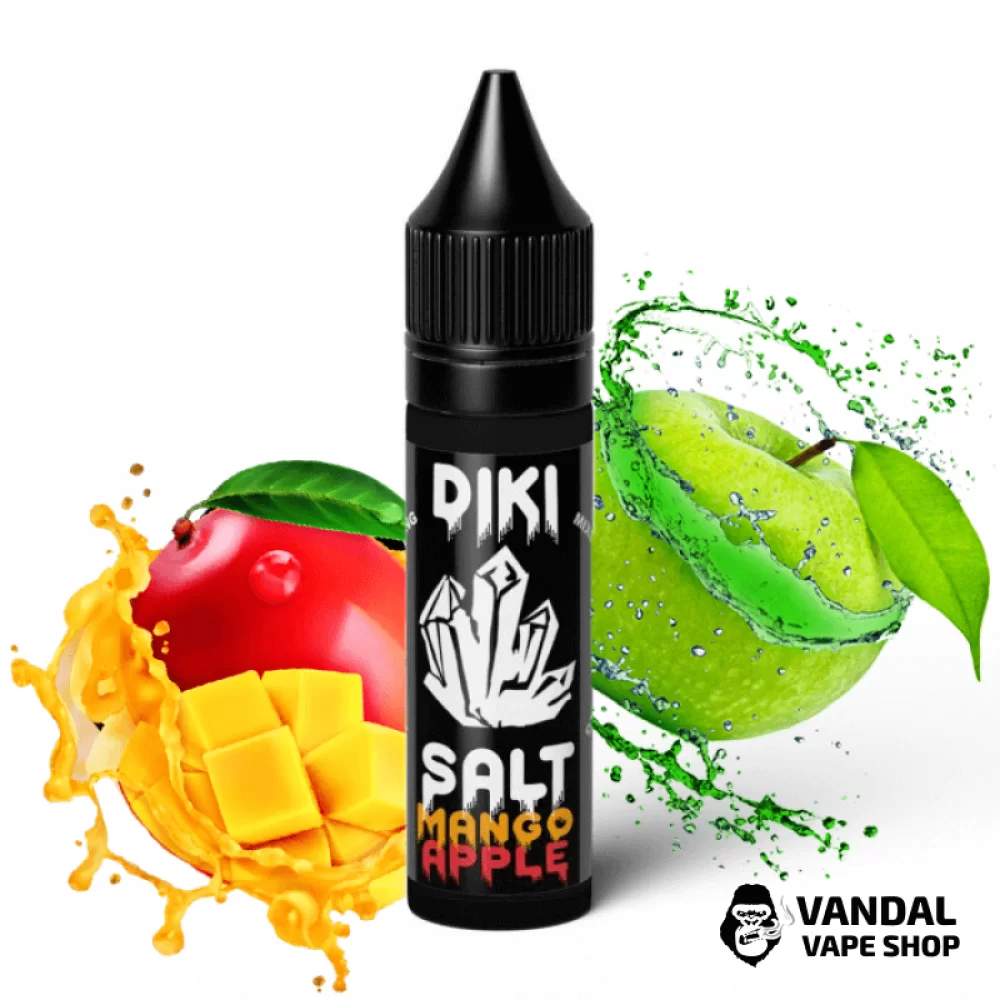 Жидкость Diki Salt 50мг, 15мл НА СОЛЕВОМ НИКОТИНЕ со вкусом яблока и манго