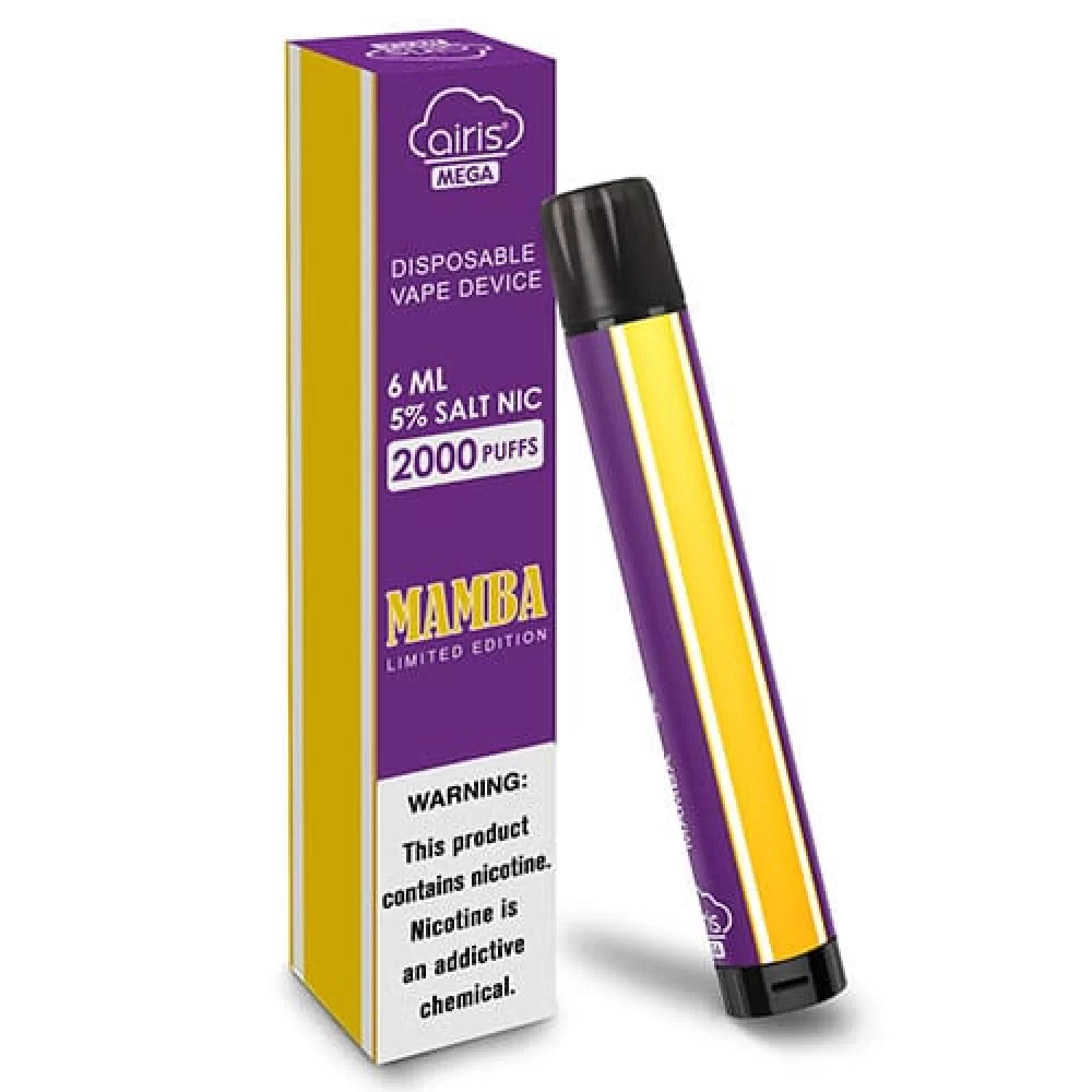 Одноразка Airis Mega 2000 Disposable Vape зі смаком пітайї і полуниці