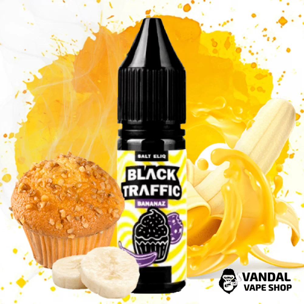 Жидкость Black Triangle Salt Black Traffic НА СОЛЕВОМ НИКОТИНЕ 50 мг со вкусом кекс с бананом Жидкость Black Triangle Salt Black Traffic НА СОЛЕВОМ НИКОТИНЕ 50 мг со вкусом кекс с бананом