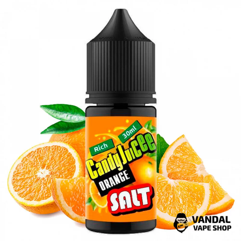Рідина Candy Juicee 30 мл НА СОЛьовому нікотині 40 мг зі смаком апельсину
