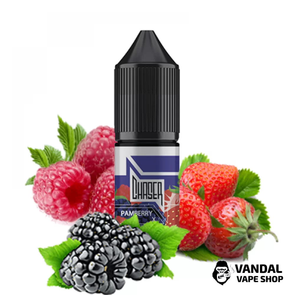 ЖИДКОСТЬ Chaser Salt - Pamberry X 30 мл 30 мг НА СОЛЕВОМ НИКОТИНЕ СО ВКУСОМ Ежевики, клубники и малины