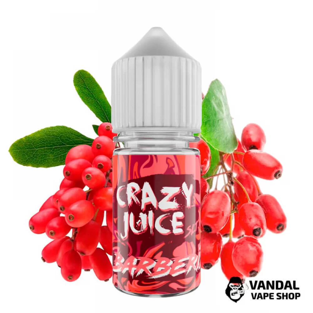 Рідина Crazy Juice Salt 30 мл НА СОЛьовому нікотині 30 мг зі смаком барбарису Рідина Crazy Juice Salt 30 мл НА СОЛьовому нікотині 30 мг зі смаком барбарису