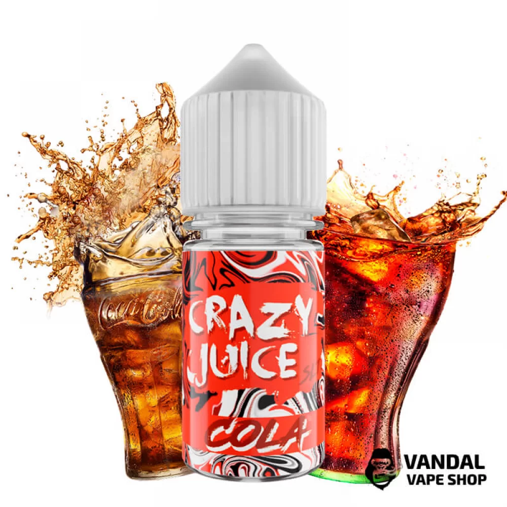 ЖИДКОСТЬ Crazy Juice Salt 30 мл НА СОЛЕВОМ НИКОТИНЕ 50 мг со вкусом колы