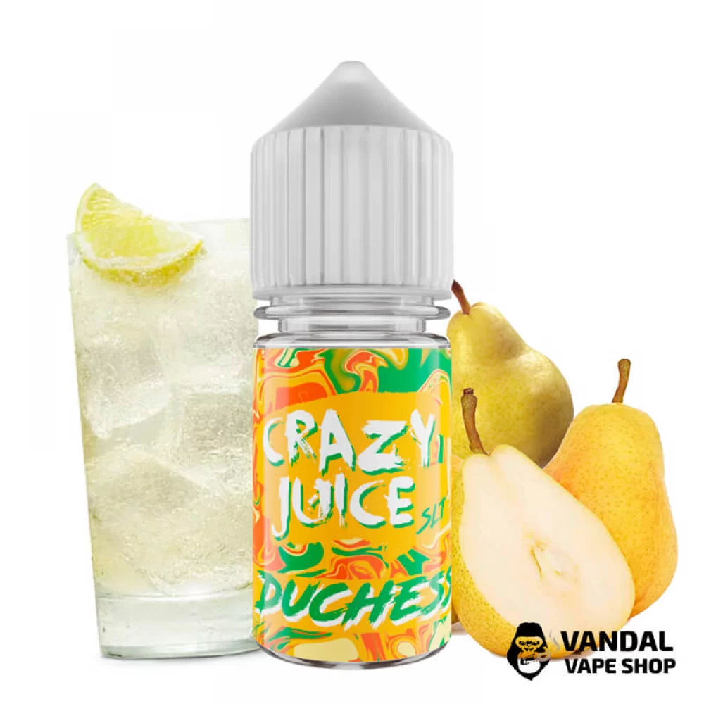 ЖИДКОСТЬ Crazy Juice Salt 30 мл НА СОЛЕВОМ НИКОТИНЕ 30 мг со вкусом грушевой газировки