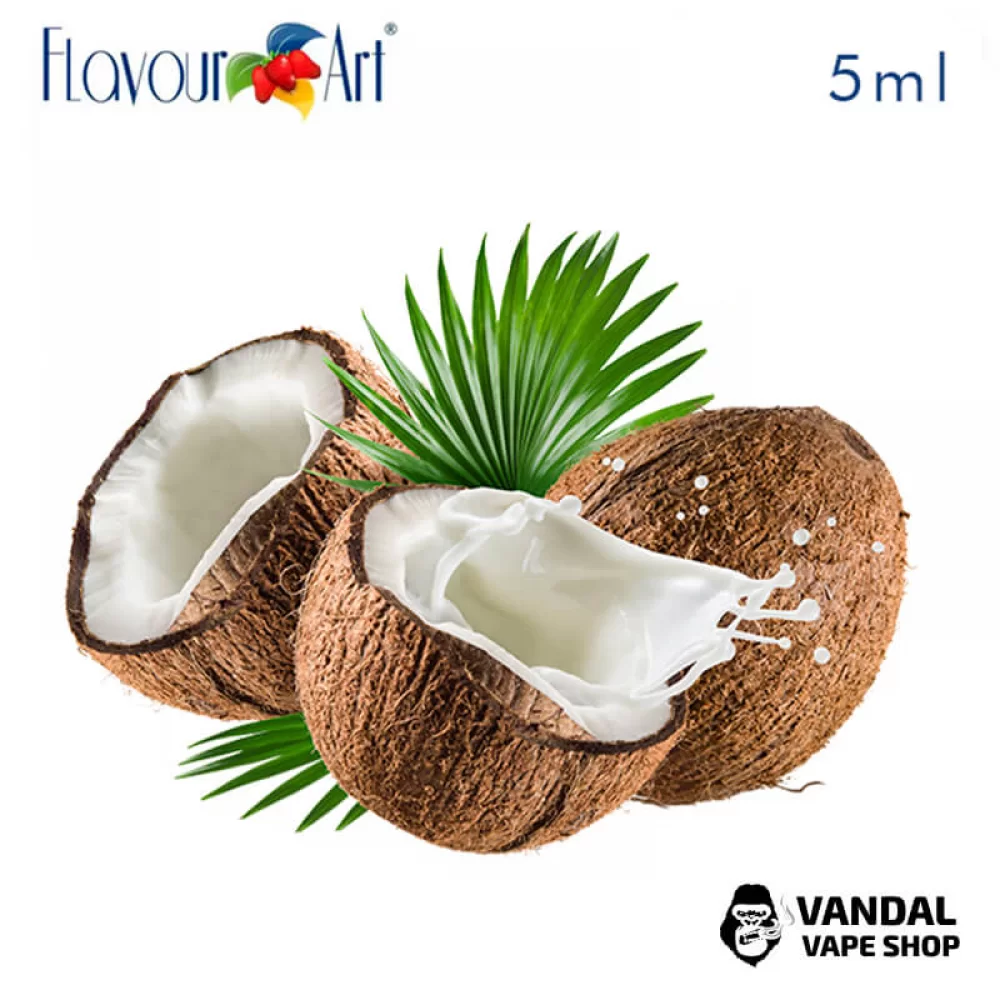 Ароматизатор FlavourArt 5 мл зі смаком кокосу Ароматизатор FlavourArt 5 мл зі смаком кокосу