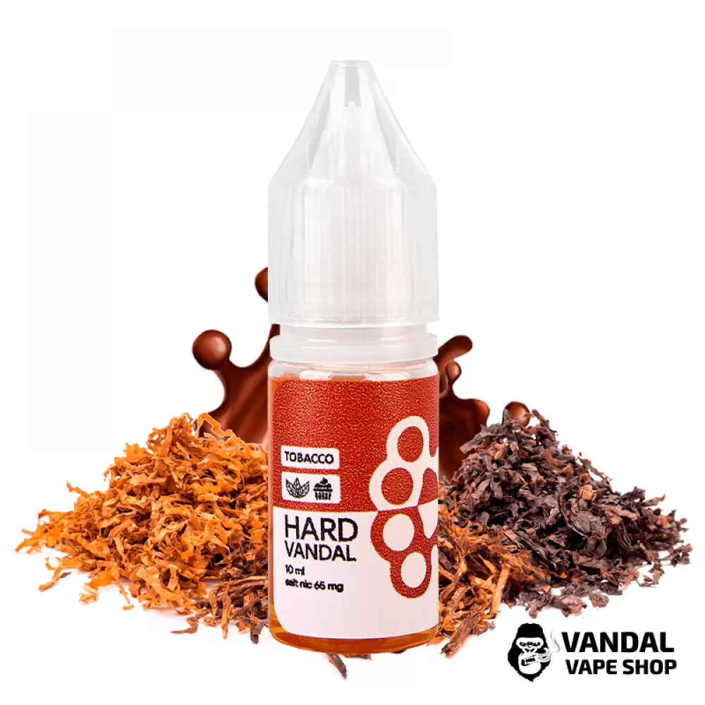 Рідина HARD VANDAL - Tobacco 10 мл 65 мг НА СОЛЬОВОМУ НіКОТИНі зі смаком тютюну з м'яким присмаком крему