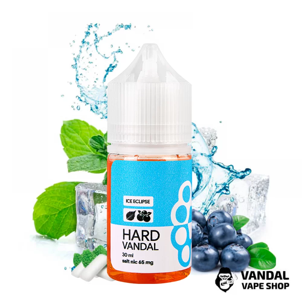 ЖИДКОСТЬ HARD VANDAL - Fresh Mint 30 мл 65 мг НА СОЛЕВОМ НИКОТИНЕ СО ВКУСОМ жвачки eclipse с черникой ЖИДКОСТЬ HARD VANDAL - Fresh Mint 30 мл 65 мг НА СОЛЕВОМ НИКОТИНЕ СО ВКУСОМ жвачки eclipse с черникой