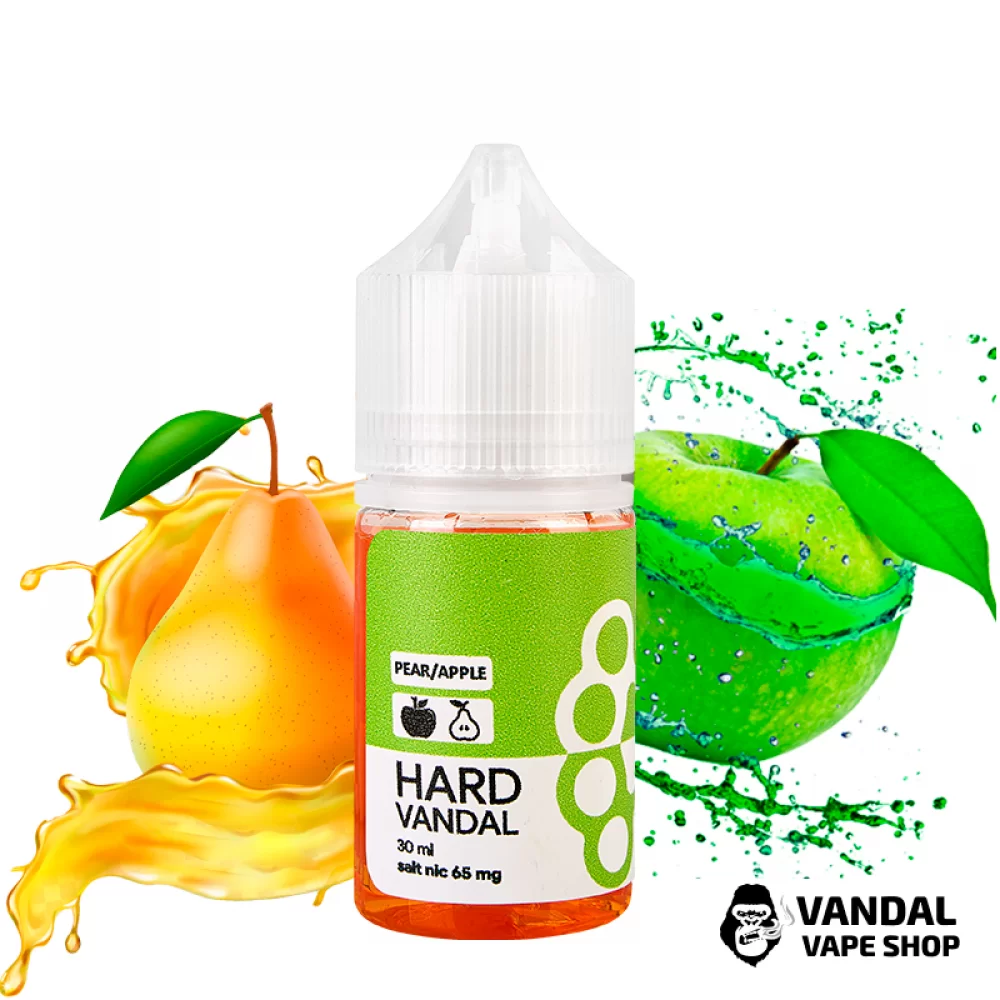 ЖИДКОСТЬ HARD VANDAL - Apple Pear 30 мл 65 мг НА СОЛЕВОМ НИКОТИНЕ СО ВКУСОМ груши с яблоком ЖИДКОСТЬ HARD VANDAL - Apple Pear 30 мл 65 мг НА СОЛЕВОМ НИКОТИНЕ СО ВКУСОМ груши с яблоком