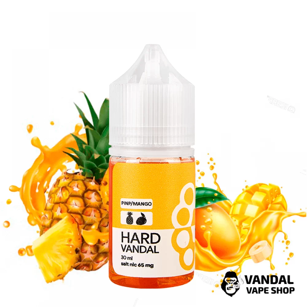 ЖИДКОСТЬ HARD VANDAL - Mango Pineapple 30 мл 65 мг НА СОЛЕВОМ НИКОТИНЕ СО ВКУСОМ манго и ананаса ЖИДКОСТЬ HARD VANDAL - Mango Pineapple 30 мл 65 мг НА СОЛЕВОМ НИКОТИНЕ СО ВКУСОМ манго и ананаса