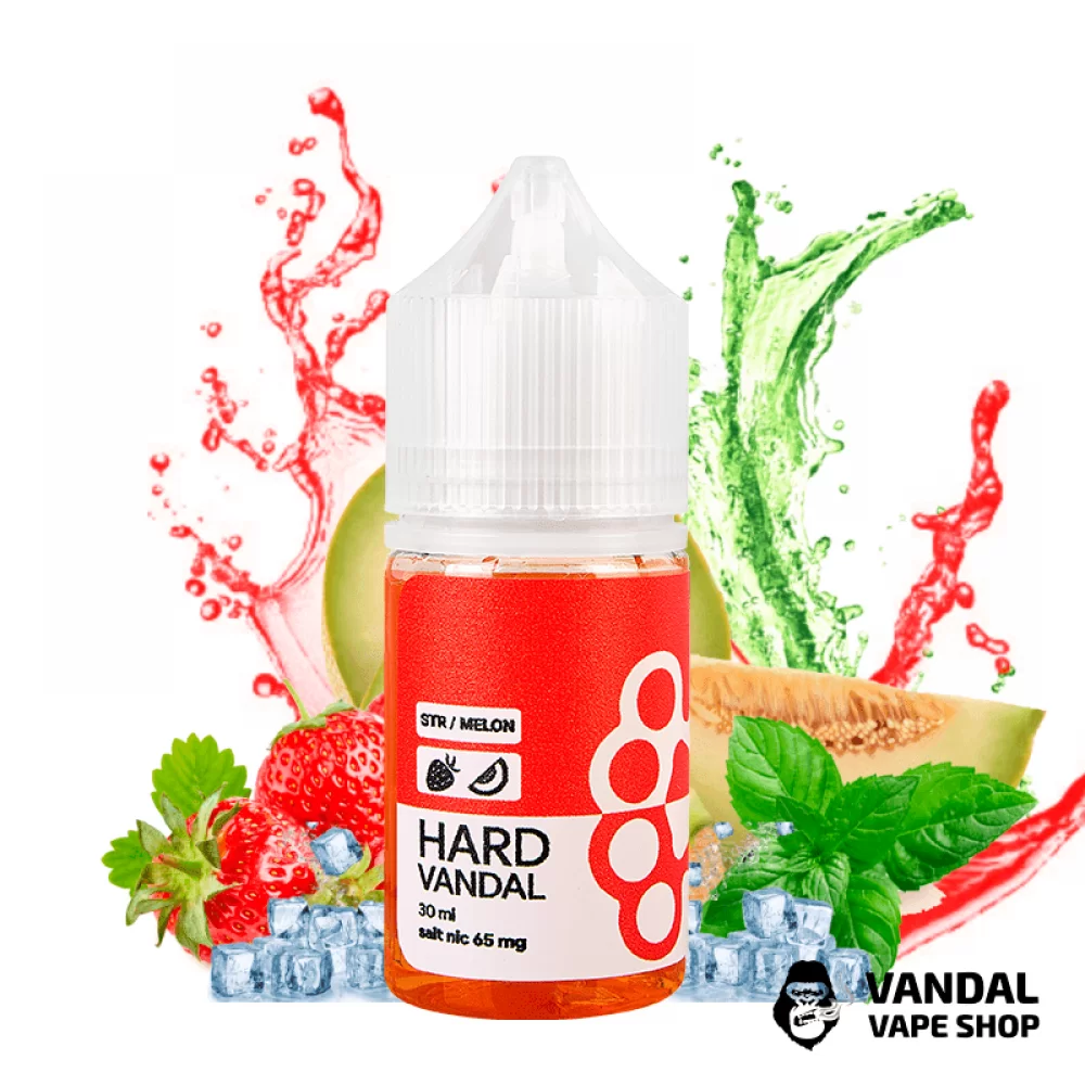 ЖИДКОСТЬ HARD VANDAL - Strawberry Melon 30 мл 65 мг НА СОЛЕВОМ НИКОТИНЕ СО ВКУСОМ клубники с дыней ЖИДКОСТЬ HARD VANDAL - Strawberry Melon 30 мл 65 мг НА СОЛЕВОМ НИКОТИНЕ СО ВКУСОМ клубники с дыней