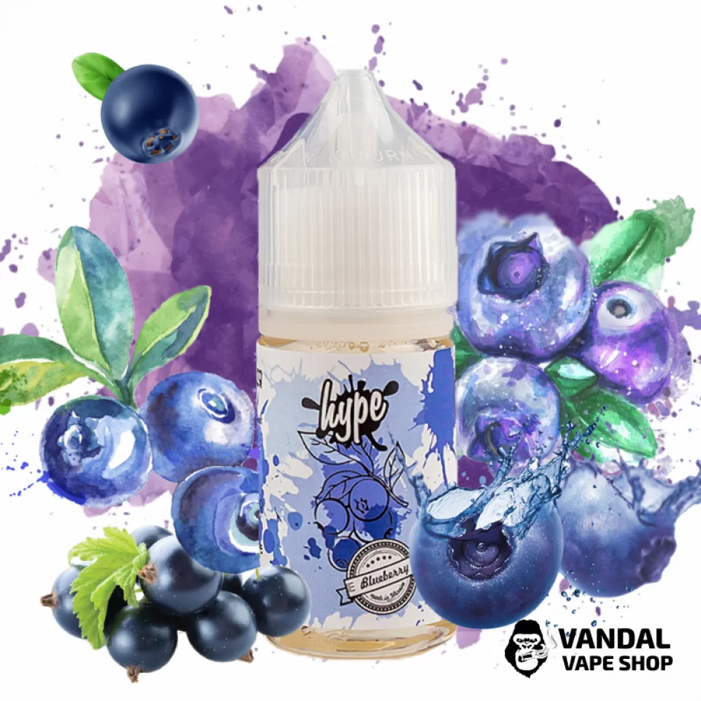 ЖИДКОСТЬ hype - Blueberry 30 мл 50 мг НА СОЛЕВОМ НИКОТИНЕ СО ВКУСОМ черники и черной смородины ЖИДКОСТЬ hype - Blueberry 30 мл 50 мг НА СОЛЕВОМ НИКОТИНЕ СО ВКУСОМ черники и черной смородины
