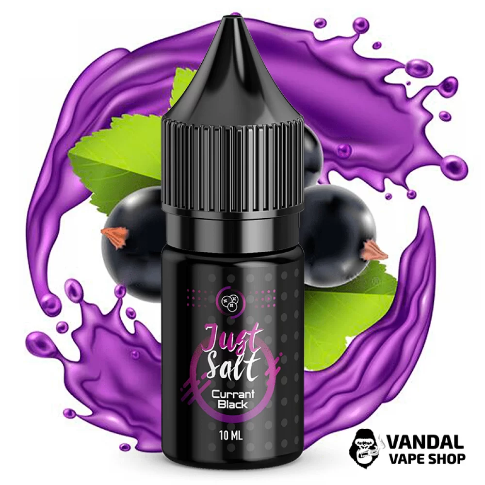ЖИДКОСТЬ JUST SALT 10 мл, 25 мг Currant Black НА СОЛЕВОМ НИКОТИНЕ со вкусом черной смородины ЖИДКОСТЬ JUST SALT 10 мл, 25 мг Currant Black НА СОЛЕВОМ НИКОТИНЕ со вкусом черной смородины