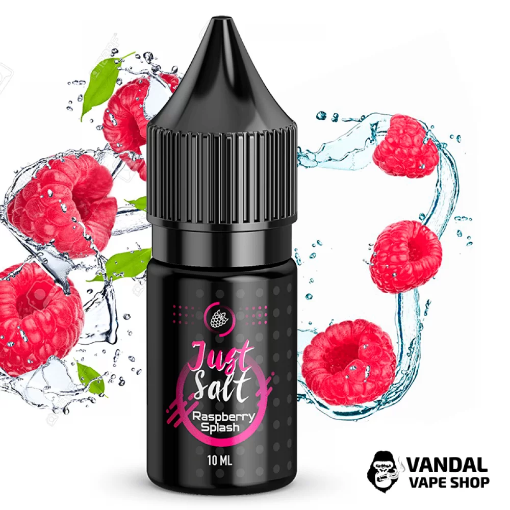 Рідина JUST SALT 10 мл, 45 мг Raspberry Splash НА СОЛЬОВОМУ НІКОТИНІ зі смаком малини Рідина JUST SALT 10 мл, 45 мг Raspberry Splash НА СОЛЬОВОМУ НІКОТИНІ зі смаком малини