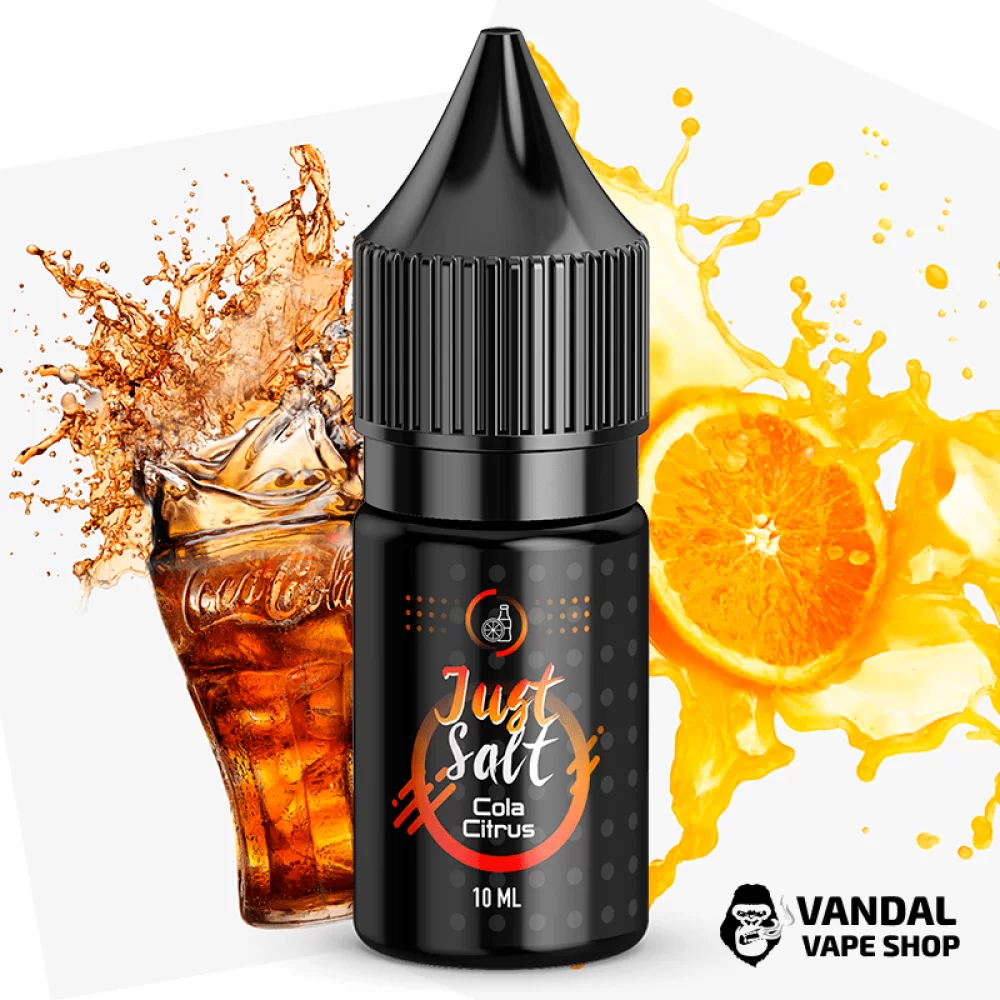 ЖИДКОСТЬ JUST SALT 10 мл, 45 мг Currant Black НА СОЛЕВОМ НИКОТИНЕ со вкусом колы с цитрусом ЖИДКОСТЬ JUST SALT 10 мл, 45 мг Currant Black НА СОЛЕВОМ НИКОТИНЕ со вкусом колы с цитрусом