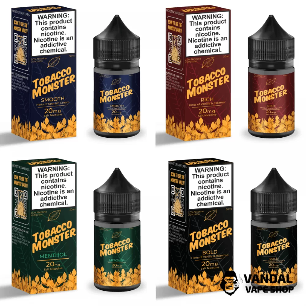 Премиальная солевая жидкость Tobacco Monster Salt 30 мл