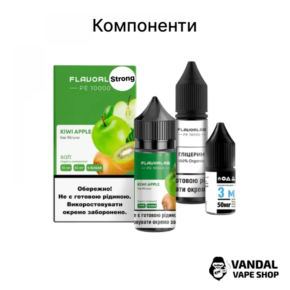 Набор для самозамеса Flavorlab PE 10000 Strong 30 мл Набор для самозамеса Flavorlab PE 10000 Strong 30 мл