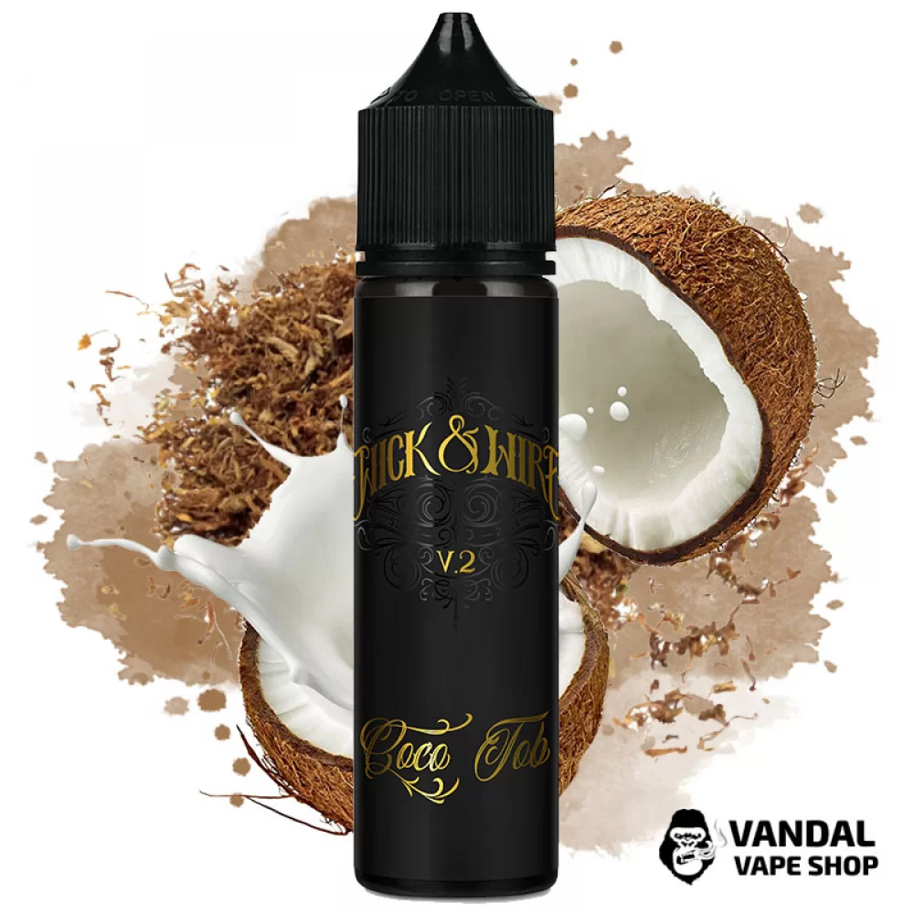 Рідина Wick&Wire V2 60 мл на органічному нікотині 3 мг зі смаком тютюну та кокосового молока