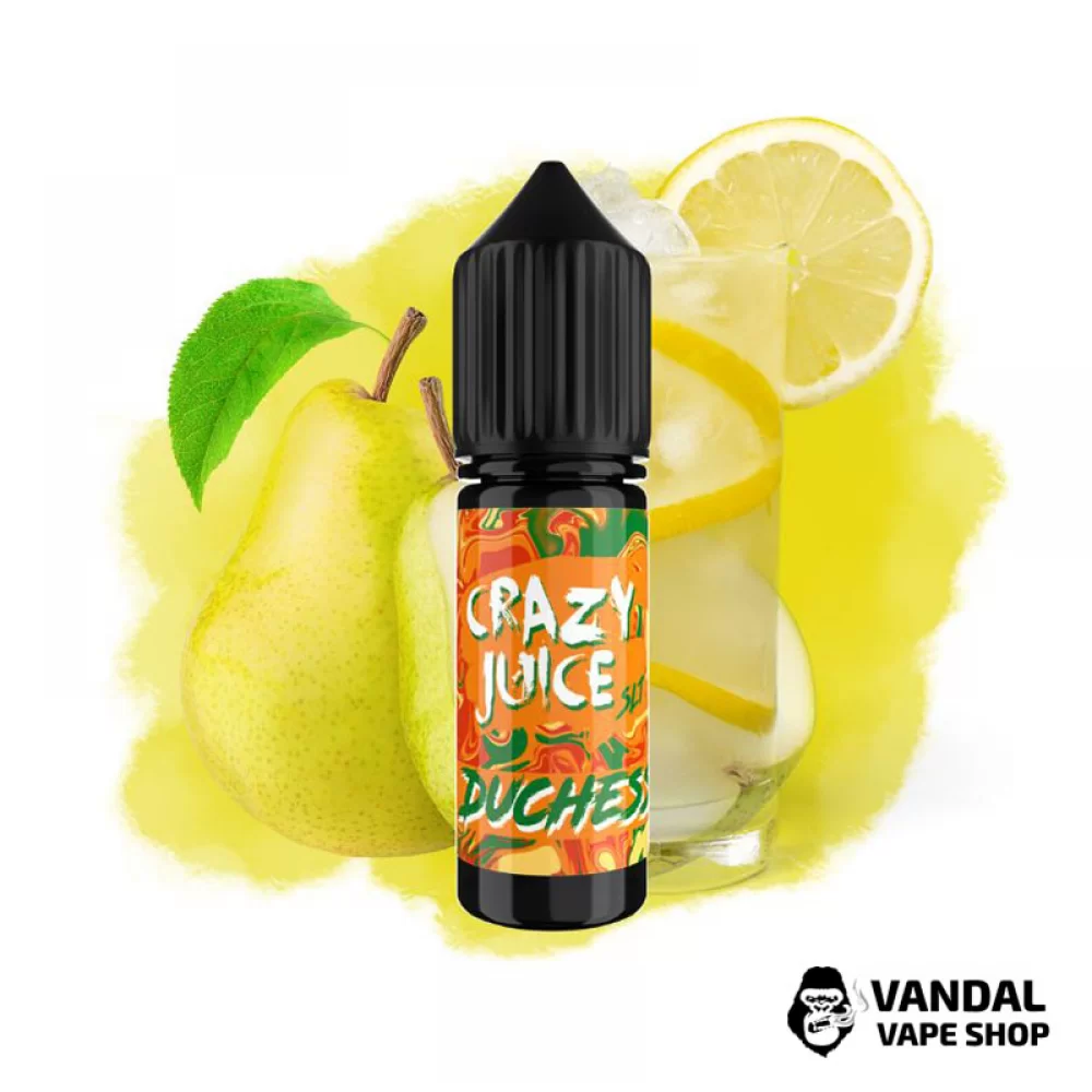 ЖИДКОСТЬ Crazy Juice Salt 15 мл НА СОЛЕВОМ НИКОТИНЕ 50 мг со вкусом грушевого лимонада