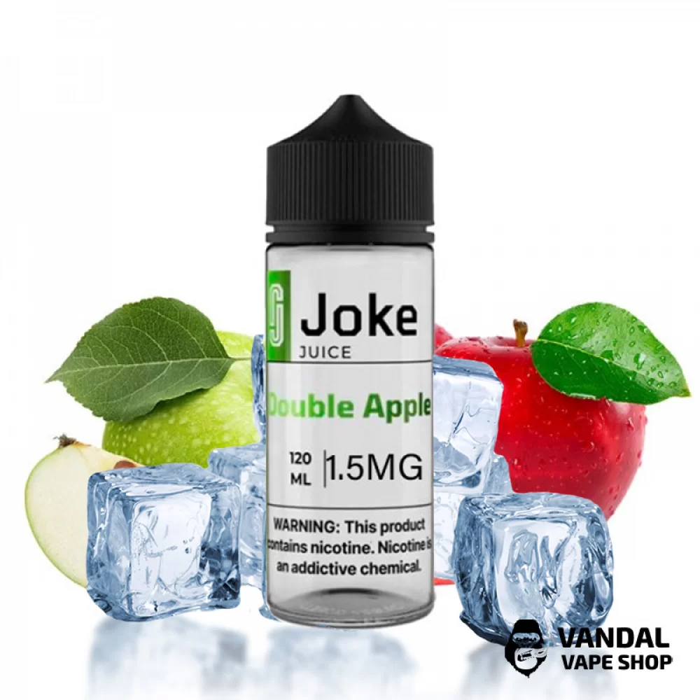 Жидкость Joke Ice 120 мл на органическом никотине 1.5 мг со вкусом микса яблок с холодком Жидкость Joke Ice 120 мл на органическом никотине 1.5 мг со вкусом микса яблок с холодком