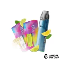 Набор L 2.0: Voopoo VMATE Pro 2 Navy Blue + Lucky 30 Lemon Lime Lemonade 65 мг + Lucky 30 Buzzina Elder Flowers 65 мг + Стикерпак