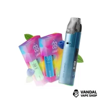 Набор L 2.0: Voopoo VMATE Pro 2 Navy blue + Lucky 30 Blue Razz 65 мг + Lucky 30 Spearmint 65 мг + Стикерпак