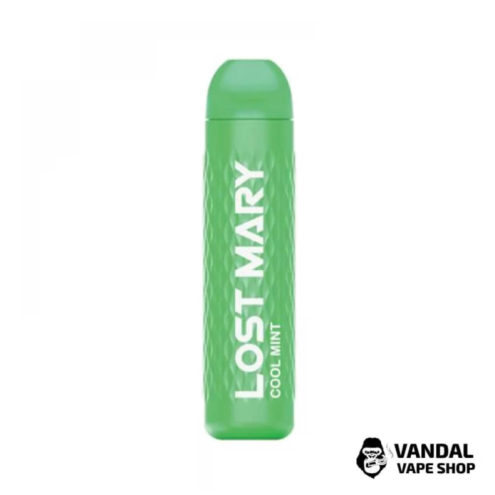 Одноразова Pod-система Lost Mary 3000 Standart з міцністю нікотину 5% зі смаком холодної м'яти