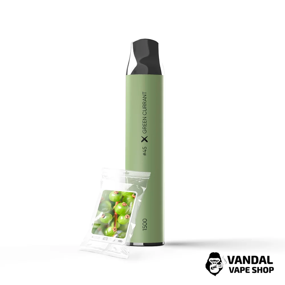 Одноразовый Pod SAB 1500 Disposable Pod 850 мАг 5% на 1500 затяжек со вкусом зеленой смородины