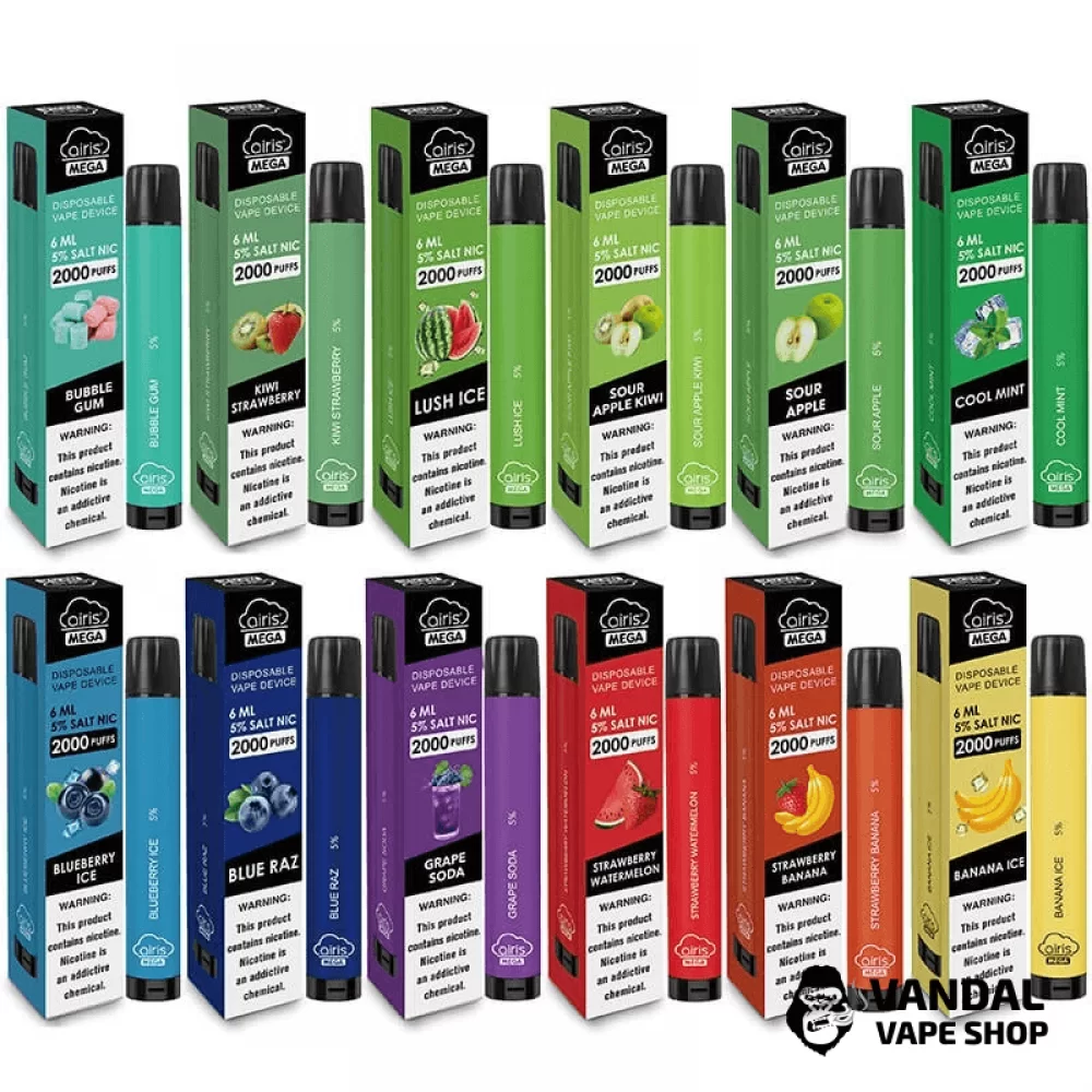 Одноразовий Pod Airis Mega 2000 Disposable Vape