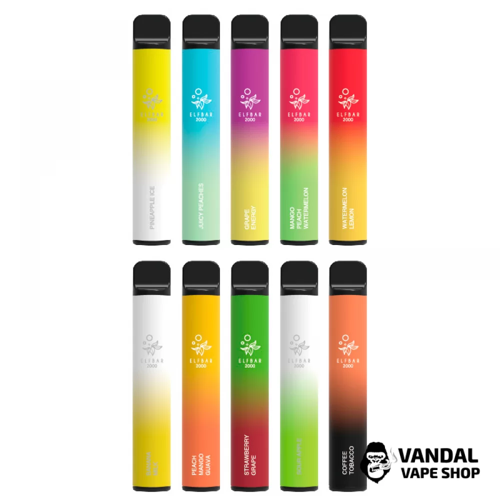 Одноразовый Pod Elf Bar 2000 Disposable 1200 mAh 5% на 2000 затяжек Одноразовый Pod Elf Bar 2000 Disposable 1200 mAh 5% на 2000 затяжек