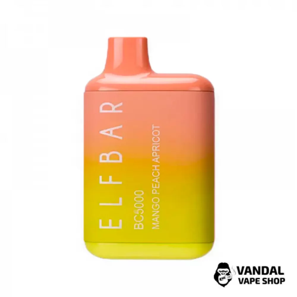Одноразовый Pod Elf Bar BC3000 Disposable Device 650mAh 5% на 3000 затяжек со вкусом манго, абрикоса и персика