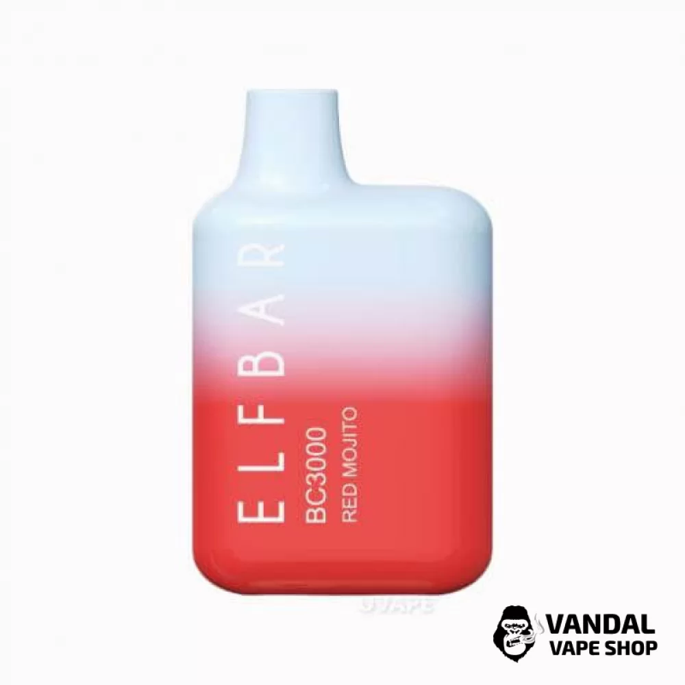 Одноразовий Pod Elf Bar BC3000 Disposable Device 650mAh 5% на 3000 затяжок зі смаком червоного мохіто