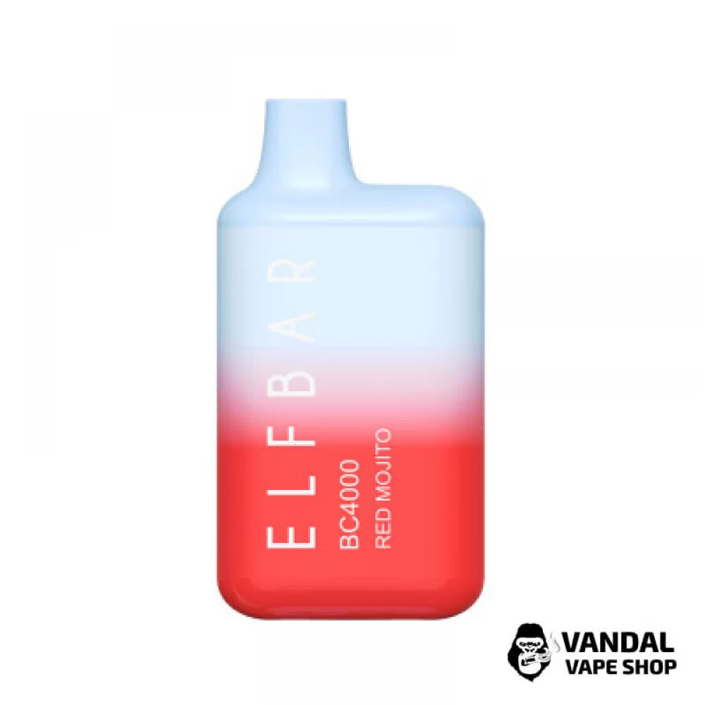 Одноразовый Pod Elf Bar BC4000 Disposable Device 650mAh 5% на 4000 затяжек со вкусом красного мохито Одноразовый Pod Elf Bar BC4000 Disposable Device 650mAh 5% на 4000 затяжек со вкусом красного мохито