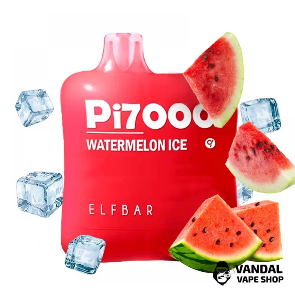 Одноразовый Elf Bar PI7000 500 мАч 5% на 7000 затяжек со вкусом арбуза с холодком