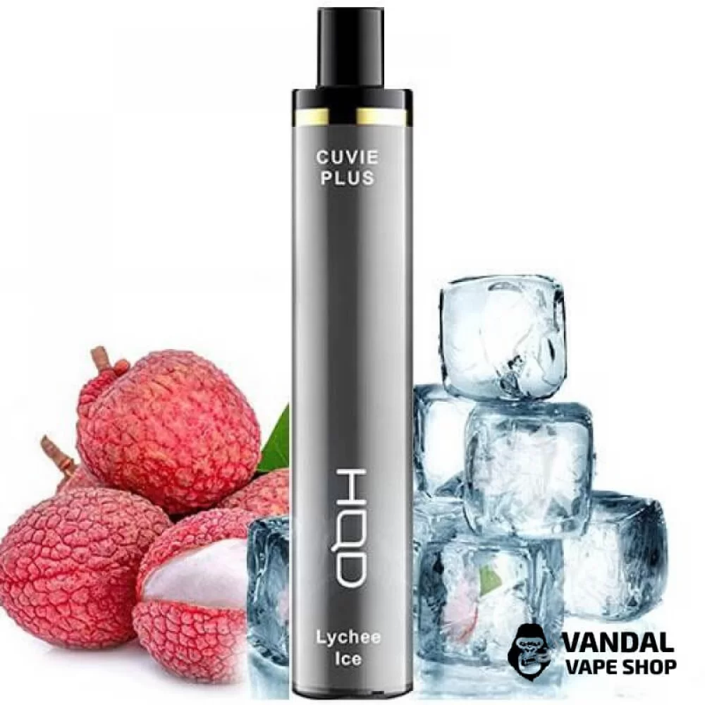 Одноразовая Pod система HQD Cuvie Plus на 1200 затяжек со вкусом личи со льдом Одноразовая Pod система HQD Cuvie Plus на 1200 затяжек со вкусом личи со льдом