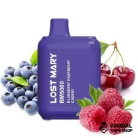 Lost Mary BM5000 650 мАч 5% - Blueberry Raspberry Cherry