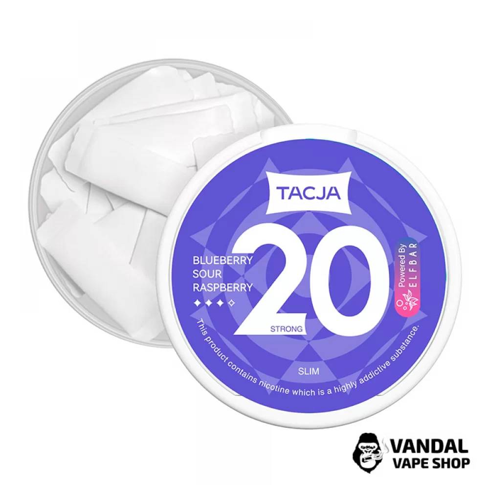Никотиновые подушечки Tacja (20 шт) крепостью 20 мг/г