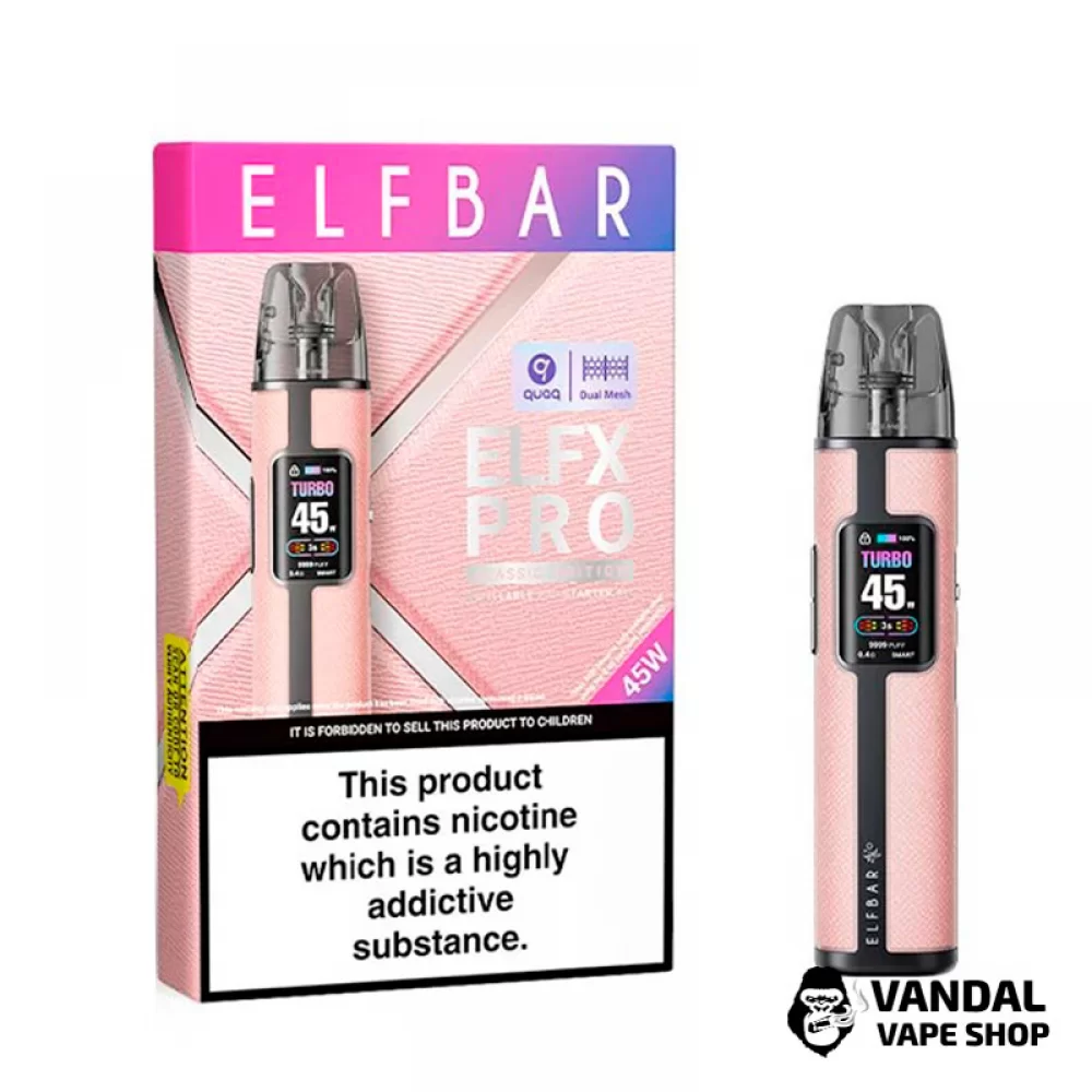 Стартовый набор Elf Bar ELFX PRO Classic Edition в розовом цвете
