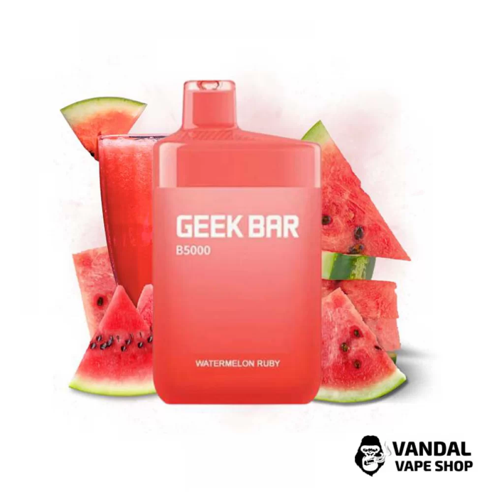 Одноразовая Pod система Geek Bar B5000 50 мг 650 мАч на 5000 затяжек со вкусом смузи с арбуза
